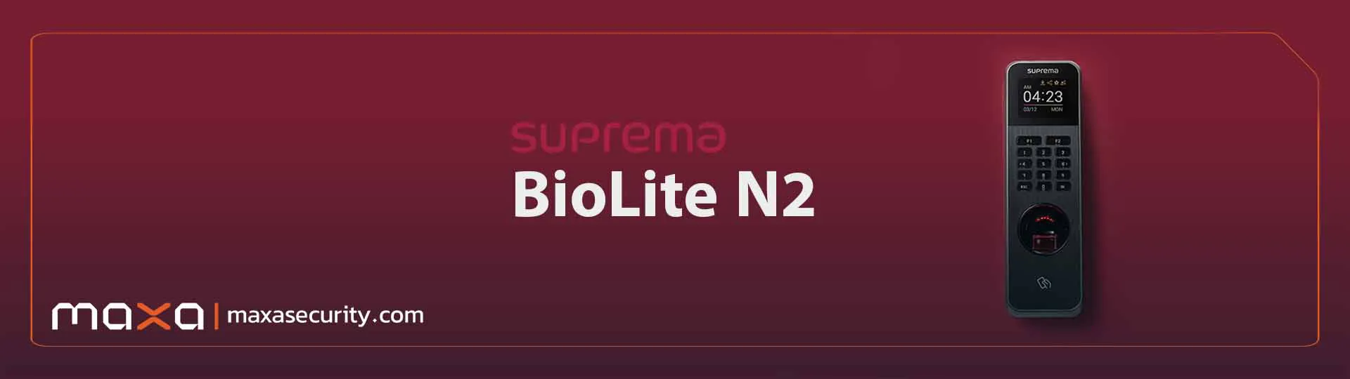 دستگاه حضور و غیاب سوپریما Biolite N2