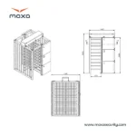 گیت امنیتی تک ورودی Maxa FHTurn Stile2500