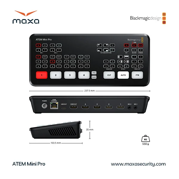 میکسر تصویر Blackmagic ATEM Mini | از مدل Pro تا غول سخت‌افزاری Extreme ISO G2